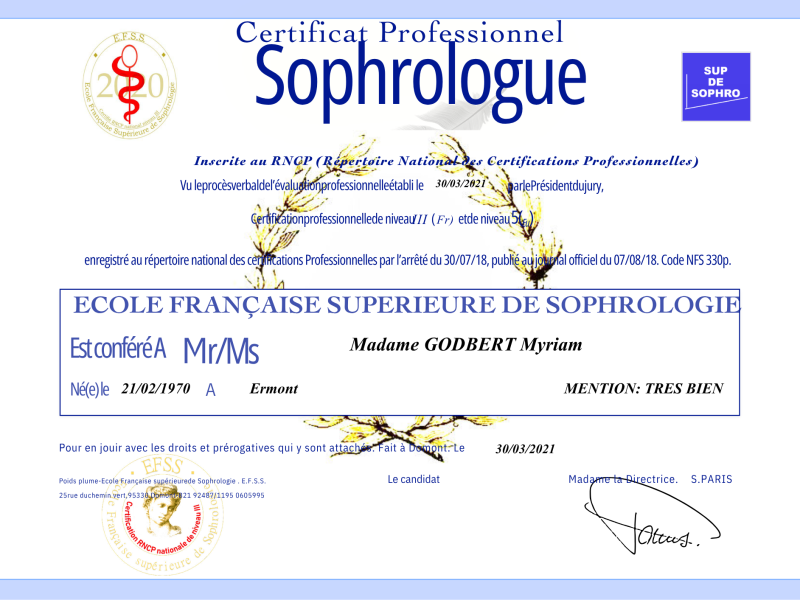Praticien sophrologie