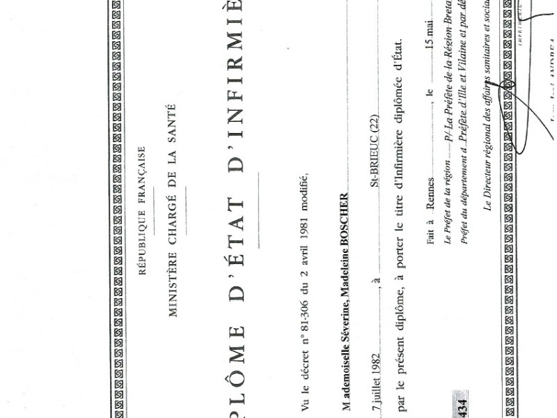 Diplome d'Etat d'infirmière