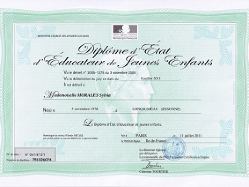 Diplôme d'Etat d'Educateur de Jeunes enfants