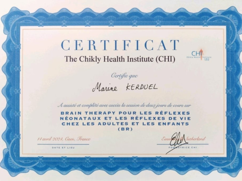 Praticienne en Brain Therapy (Chickly Health Institute)