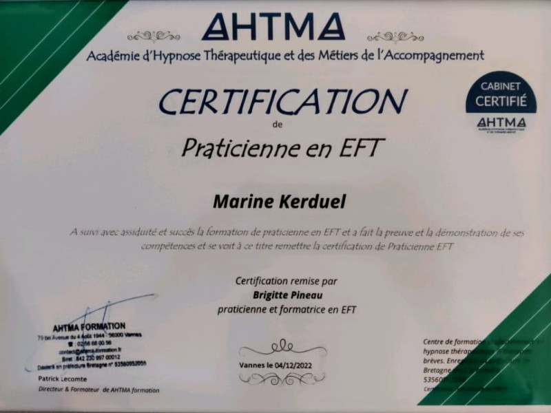 Praticienne en EFT