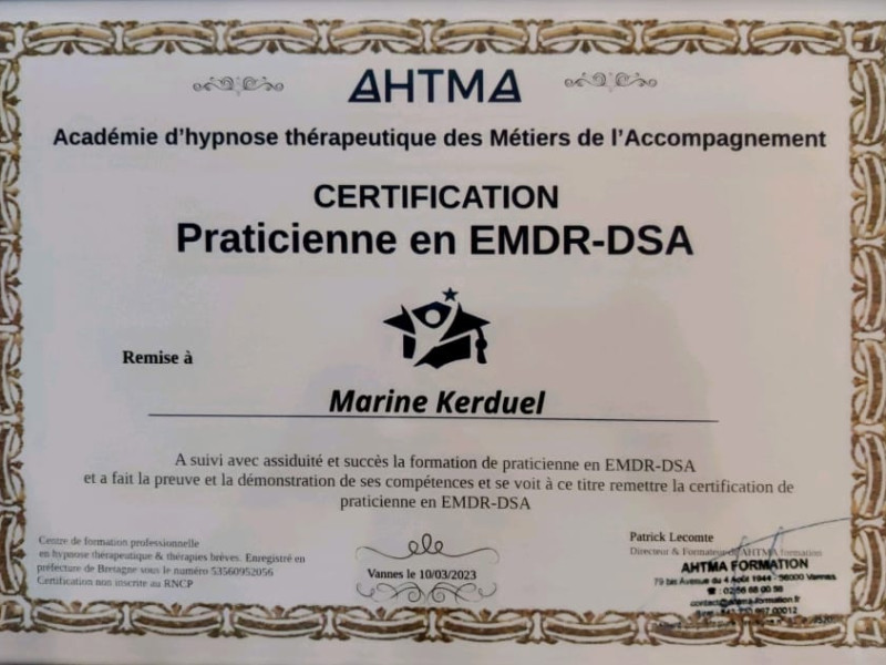 Praticienne en EMDR-DSA