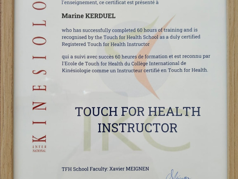 Touch For Health Instructor