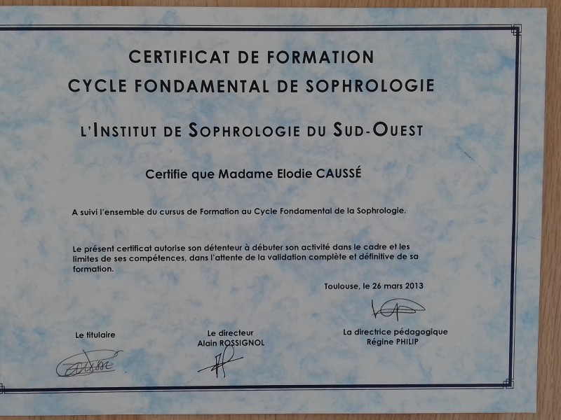 Cycle Fondamental de Sophrologie