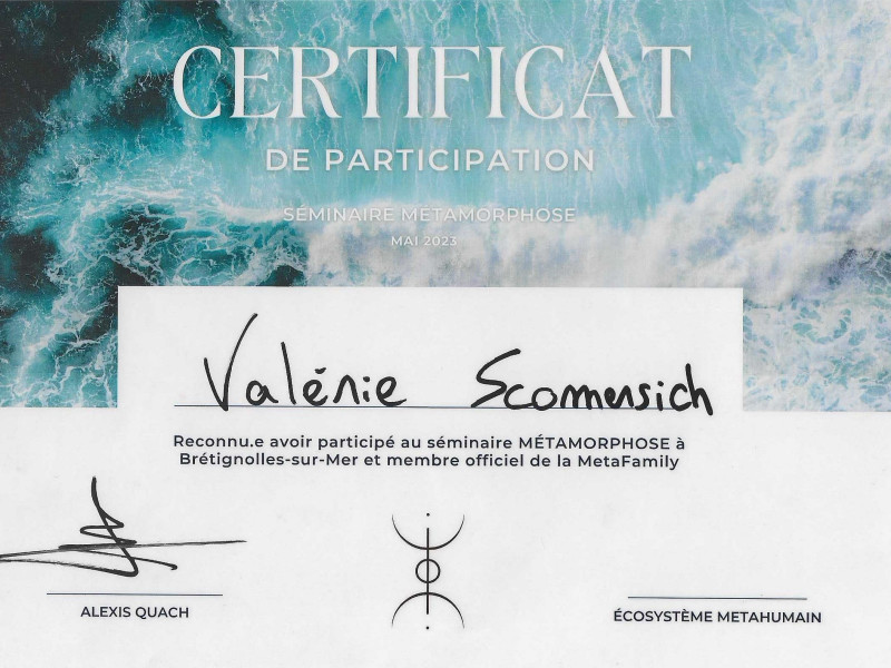 Certificat de Participation