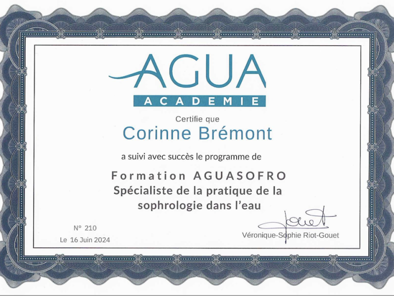 Certification / Académie Aguasofro