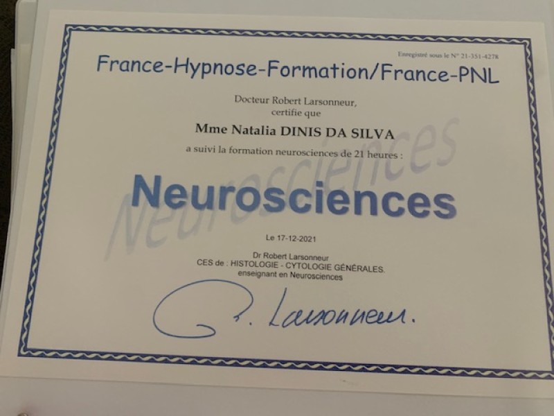 Certification Neurosciences