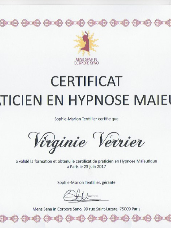 Attestation de formation