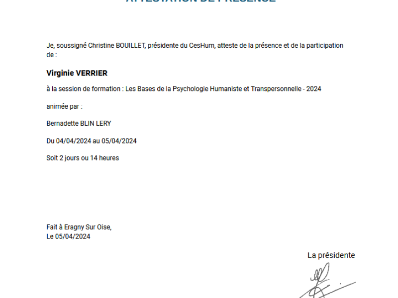 Attestation