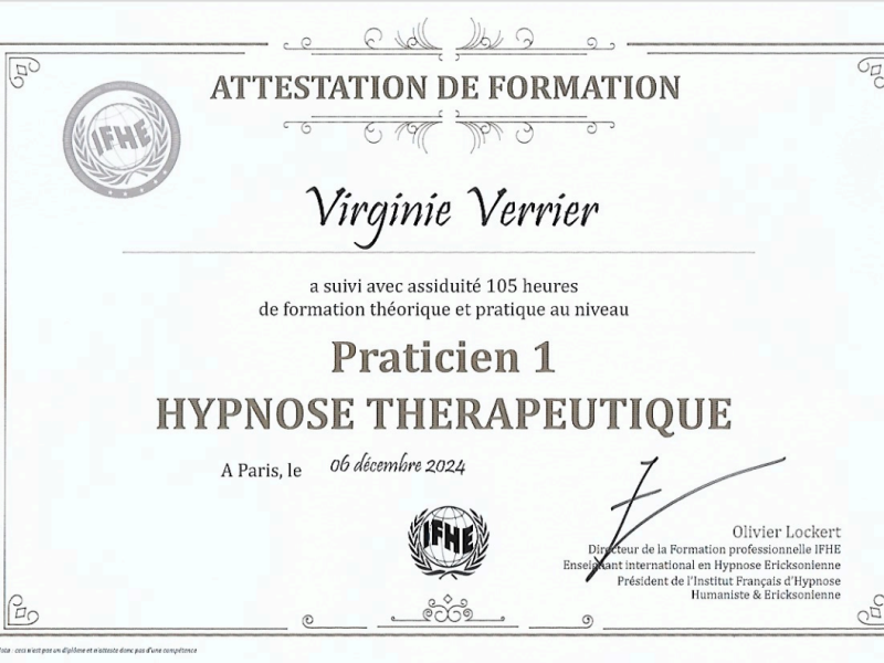 Praticien hypnose therapeutique
