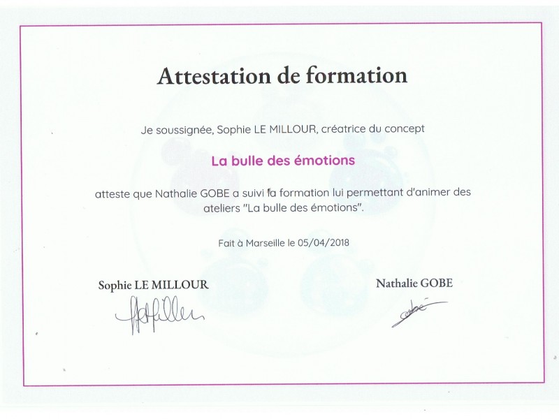 Certification en Sophrologie Enfant