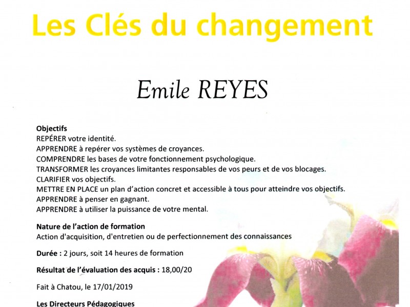 Formation professionnelle au clé du changement