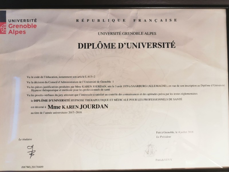 DU hypnose thérapeutique et médicale pour les professionnels de santé