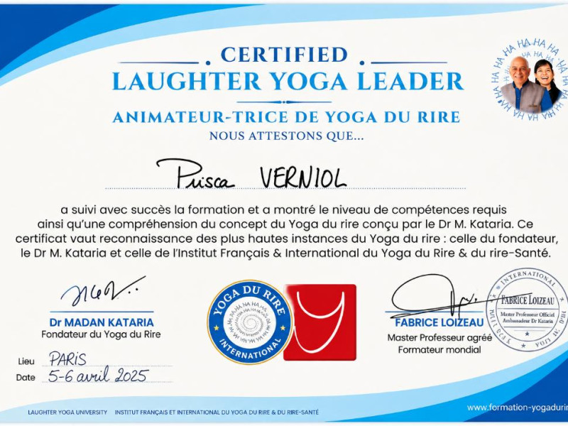 Animatrice Yoga du rire