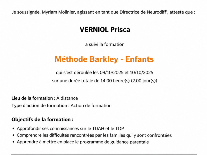 Méthode Barkley