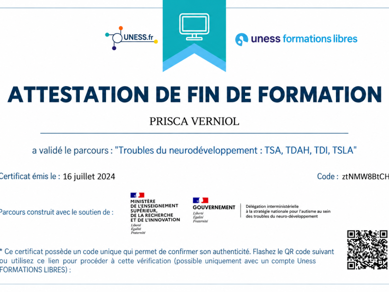 Troubles du neurodéveloppement : TSA, TDAH, TDI, TSLA
