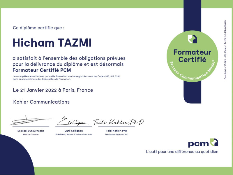 Formateur Certifié