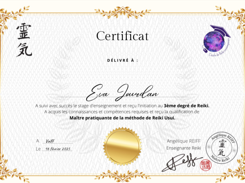 Maître pratiquante de reiki Usui