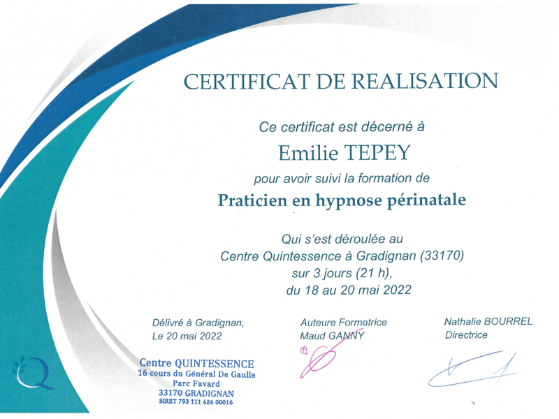 Praticienne en hypnose périnatale
