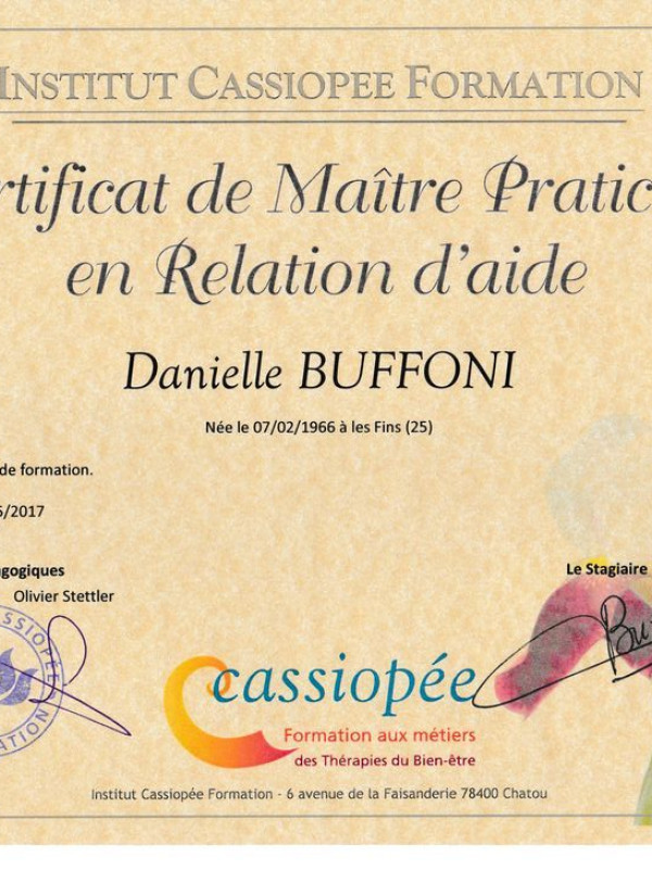 Maître praticien en relation d'aide
