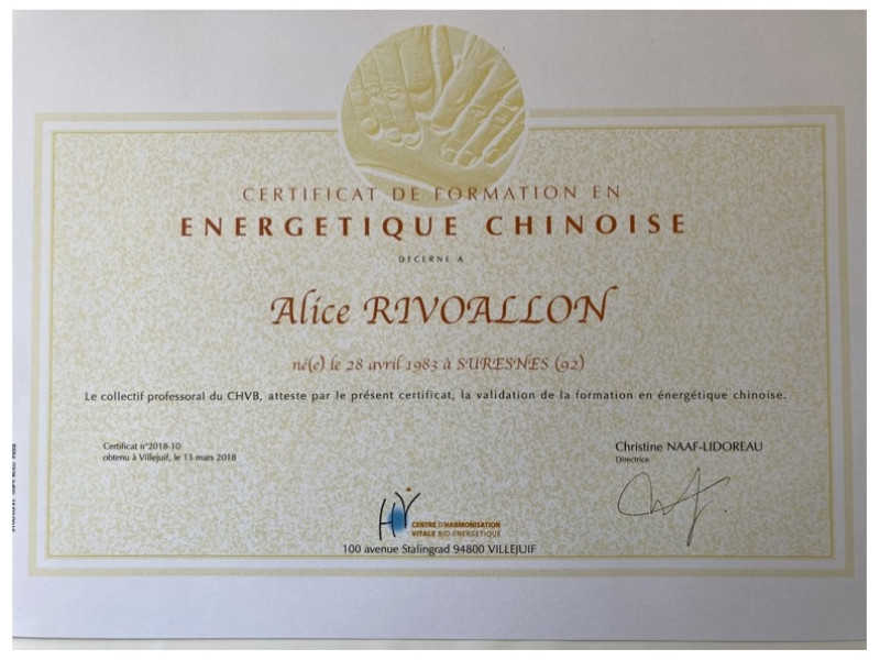 Praticien en energétique Chinoise