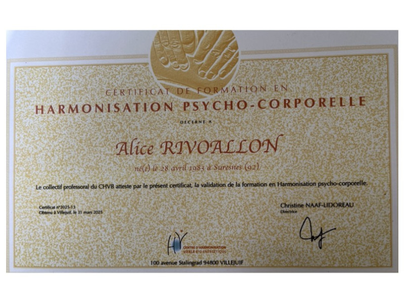 Praticienne en soin psycho-corporel