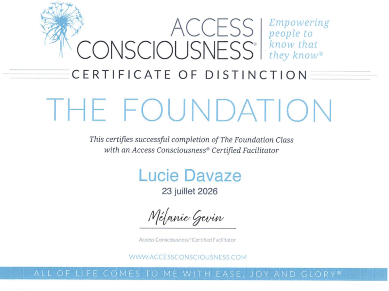 Access consciousness