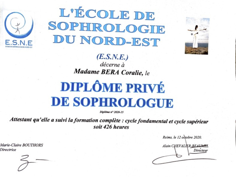 Diplôme de sophrologue