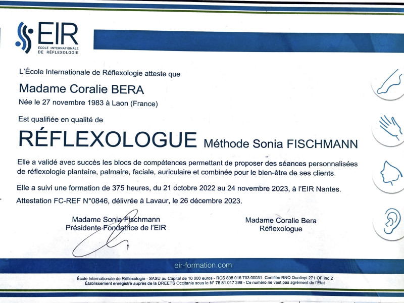 Réflexologie méthode Fischmann