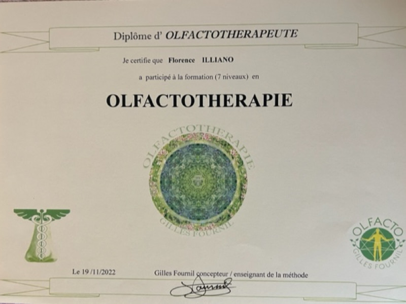 Diplôme d'OLFACTOTHERAPEUTE