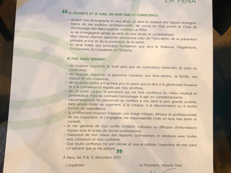 Naturoapathe Certifiée La FENA